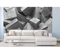 Papier peint photo non tissé 3D - 375 x 250 cm (avec colle) - Papier peint non tissé - Panneau Mural, Tapisserie, Papier peint mural - Pour salon, chambre, bureau, cuisine - Prêt à être monté