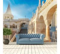 Papier Peint Photo - Papier Peint D'Art Mural Château Architecture Paysage 250(W) X175(H) Cm - Autocollants D'Art Muraux Auto-Adhésifs Amovibles Stickers Muraux 3D - Affiche Murale 3D-4580336