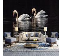 Papier Peint Photo - Papier Peint D'Art Mural Cygne Animal 200(W) X150(H) Cm - Autocollants D'Art Muraux Auto-Adhésifs Amovibles Stickers Muraux 3D - Affiche Murale 3D-2632882
