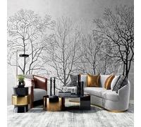 Papier peint photo personnalisé avec arbres et forêt, décoration abstraite, décoration murale 3D pour la maison et la chambre à coucher
