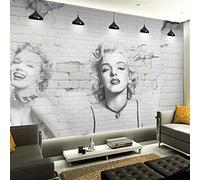 Papier Peint Photo Personnalisé Marilyn Monroe Photo Papier Peint Salon Salle À Manger Centre Commercial Décoration Murale 3D Mural,400 * 280cm