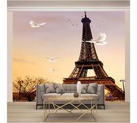 Papier Peint Photo Tour de fer Grande Fresque Murale 3D Peinture Murale, Étude De Fond De Salon Décoration D'Intérieur 300cm×210cm(LxH)