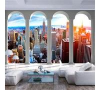 Papier peint - Pillars and New York - 100x70 (60171)