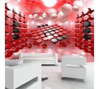 Papier peint Playing in red and black-Taille L 250 x H 175 cm Imprimé