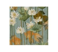 DUTCH WALLCOVERINGS Papier peint Poisson/fleur Vert