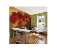 Papier peint Poppies in warm tone 2-Taille L 200 x H 154 cm