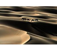 Papier Peint poster panoramique CARAVANE 4 x 2,70 m | Déco et photo murale XXL Qualité HD Scenolia