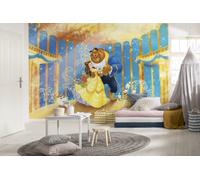 Papier Peint Pour Chambre De Fille Or 368x254cm Disney La Belle Et La Bête
