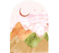 Papier peint préencollé arche montages aquarelles