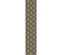 Papier peint préencollé bleu gris feuilles chic H300 x L60 cm