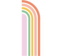 Papier peint préencollé demi arche arc-en-ciel