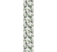 Papier peint préencollé feuilles de ginkgo gris vert H300 x L60 cm