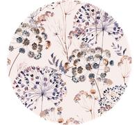 Papier peint préencollé fresque fleurs champêtre vintage aquarelle claire