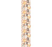 Papier peint préencollé orange feuilles tropicales H300 x L60 cm