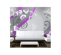 Papier Peint "Purple Orchids Variation" 140 x 200 cm