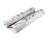 Papier peint - QIILU - 3D gris élégant - Tissu non tissé - 10 m x 0,53 m - Intérieur