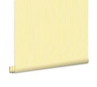 Papier peint rayé Joules Country Critters Ticking Stripe 1005x52cm Jaune