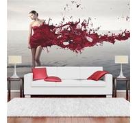 Papier peint Non renseigné Papier peint Red beauty-Taille L 350 x H 270 cm