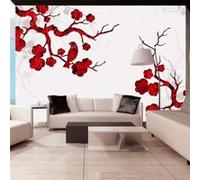 Papier peint Red bush-Taille L 100 x H 70 cm Imprimé