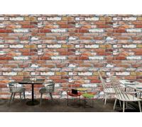 Papier Peint Rétro Nostalgique Mur De Briques Rouges Texture De Pierre Dessert Après-midi Thé Boisson Boutique Bar Fond Mur Restaurant Occidental Papier Peint Café Mural,3D,200x140cm