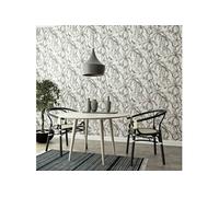 Papier Peint, Revêtement Mural, Décoration de Salon Chambre à Coucher Salle de Séjour Bureau Maison Intérieur, Gris et Noir