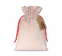 Papier peint rose doré 11,9 x 17,5 cm avec cordon de serrage, pour anniversaire de Noël et anniversaires