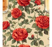 Papier peint Roses Anciennes épais mat à décoller et à colle 44x200 cm Littérature Et Art Meubles Autocollants Amovible Comptoir Contact Papier Stickers Muraux pour Bains Salon Chambre