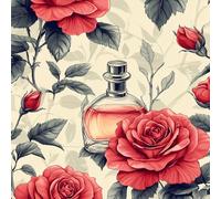 Papier peint Roses Anciennes épais mat à décoller et à colle 44x300 cm Littérature Et Art Meubles Autocollants Amovible Comptoir Contact Papier Stickers Muraux pour Bains Salon Chambre