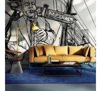 Papier Peint "Saxophone Recital on Broadway II" 270x450cm