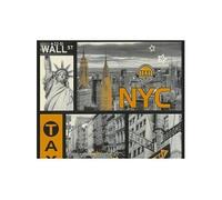 Papier peint SCOPE MANHATTAN BLACK YELLOW