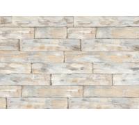 Papier Peint Shabby Chic Large Planches Décor Mural Premium 368x248cm Cuisine