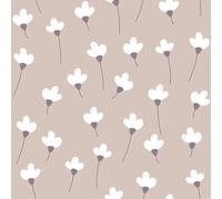 Papier peint simple échantillon bébé Dekornik Daisies On Powder Violet 280x50 cm
