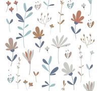 Papier peint simple échantillon bébé Dekornik Scandinavian Winter Meadow Blanc 280x50 cm