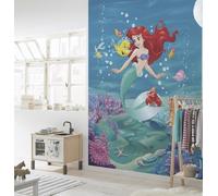 Papier Peint Sirène Disney Mural Fille Chambre 184x254cm Décor Mur Bleu