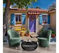 Papier Peint Soie Panoramique 3D Brun-Rouge Maison De Pierre Ensoleillée Poster Geant Mural Paysages Français Pour Salon Chambre Bureau Couloir Peinture Restaurant Décoration Murale 250X170Cm