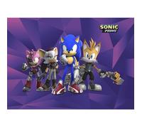 Papier peint - Sonic Prime - 182 x 252 cm - Quatre personnages - Multicolore