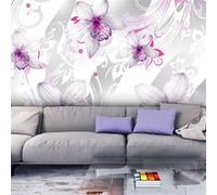 Papier peint Sounds of subtlety silver-Taille L 400 x H 280 cm Imprimé