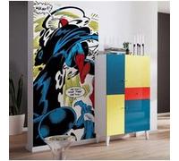 Papier Peint - Spider-Man Retro Comic 100x200cm - Intissé, Multicolors