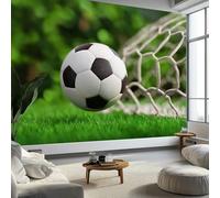 Papier Peint Sports Football Gazon250 x 175 cm Décoration Papier Peint Moderne Vert Murale facile à nettoyer, idéale pour chambre et salon, avec un design unique et moderne
