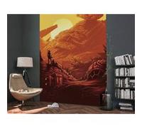 Papier Peint - Star Wars Jakku Star Destroyer 200x280cm - Intissé, Multicolors G