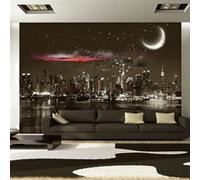 Papier peint Starry Night Over NY-Taille L 100 x H 70 cm Imprimé