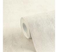 Papier Peint Structurel Rustique À Aspect Enduit Uni - Beige, Crème, Or