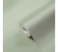 Papier Peint Style Naturel, Uni Avec Motif Texturé - Vert, Blanc