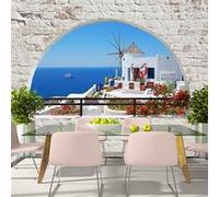 Papier Peint "Summer in Santorini" 245 x 350 cm Imprimé G