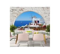 Papier peint Summer in Santorini-Taille L 400 x H 280 cm Imprimé