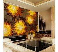 Papier peint Sunflower dance-Taille L 200 x H 140 cm Imprimé