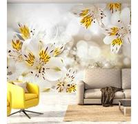 Papier peint Sunny Alstroemeria-Taille L 200 x H 140 cm Imprimé