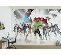 Papier Peint Super-Héros Mural Marvel Avengers 144x100po Avec Adhésif Gratuit