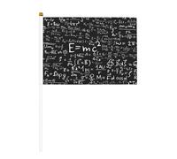 Papier peint tableau noir imprimé petit drapeau bâton, graphismes vifs double face pour faciliter l'agitation et le soutien visuel