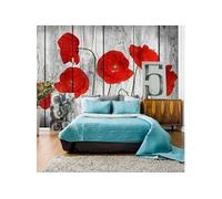 Papier peint Tale of Red Poppies-Taille L 100 x H 70 cm Imprimé